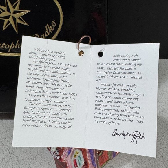 Christopher Radko Ginger Chapel Ornament 00-156-0 - Vintage - Picture 2 of 6